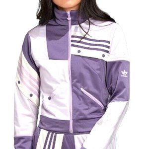Adidas x Danielle Cathari Track Jacket Purple Size Small Color Block 3 Stripe